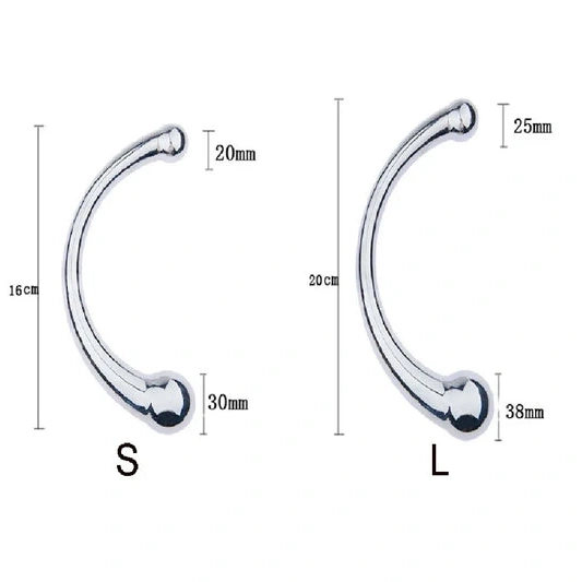 Hook Elegant Anal Stainless 5858 Steel Ended Double 0406